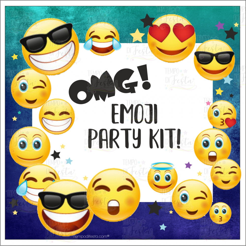 Emoji kit de fiesta digital