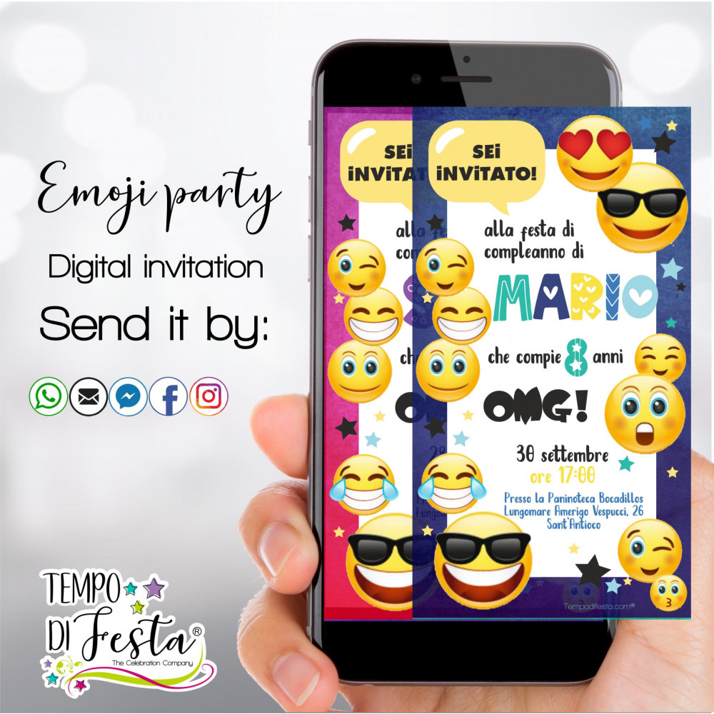 Emoji Invitación digital...
