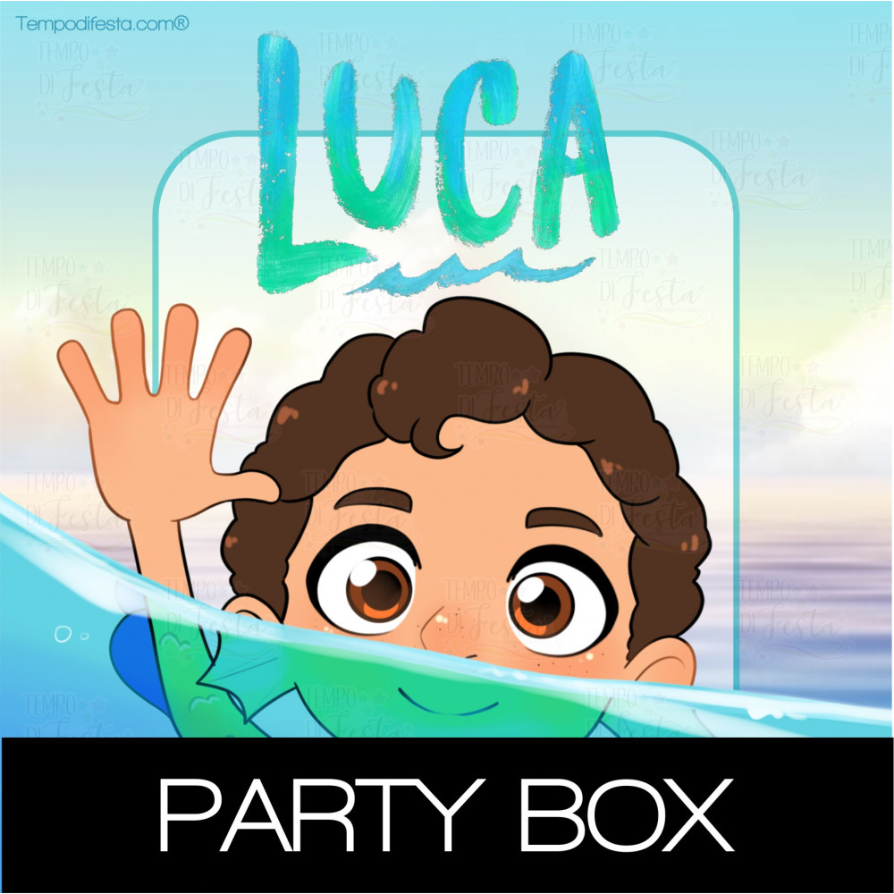 Luca movie, customized party box party.