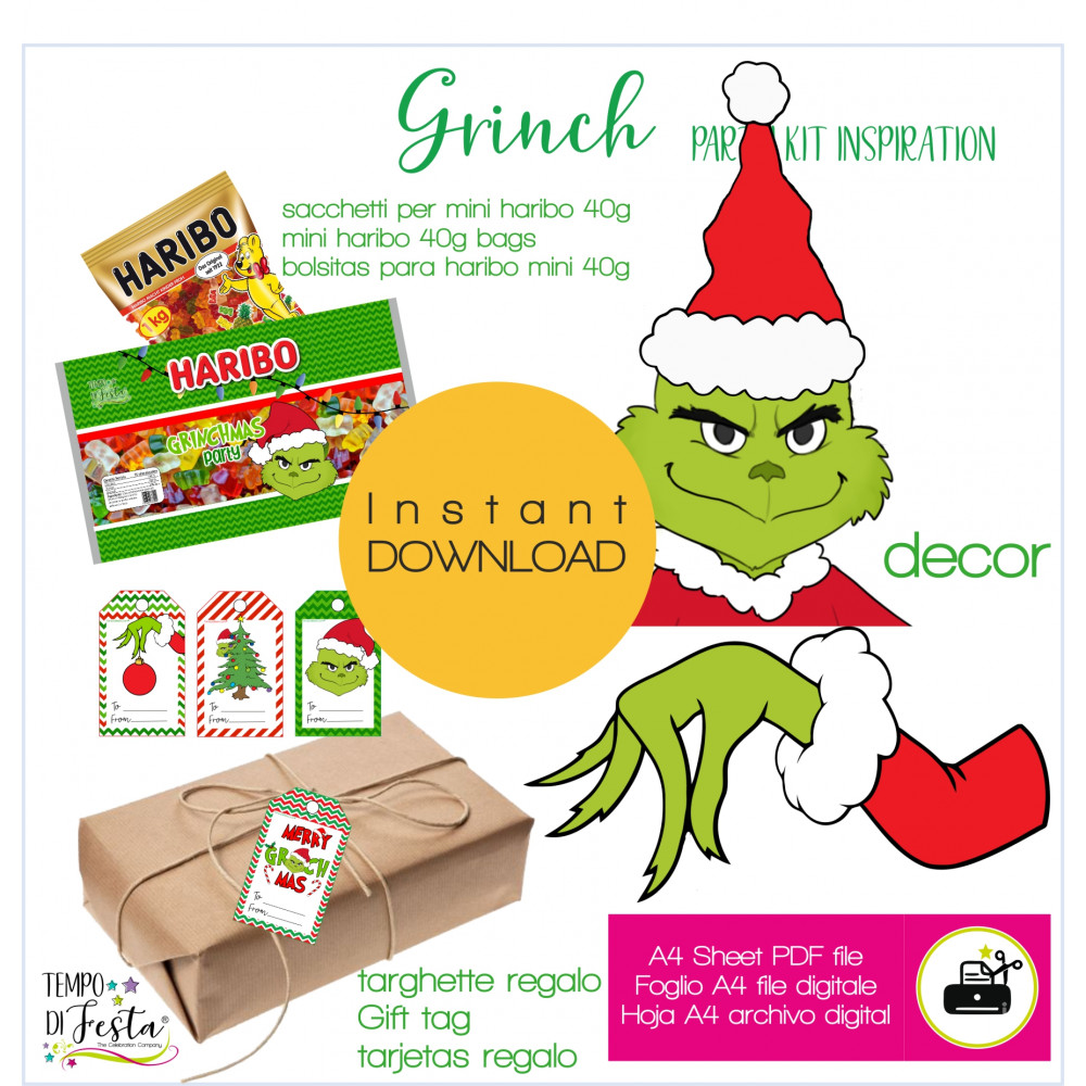 Grinch Digital Party Kit | Tempodifesta.com