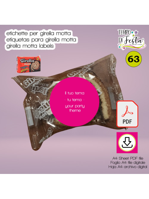 Etichette Girelle Motta personalizzate