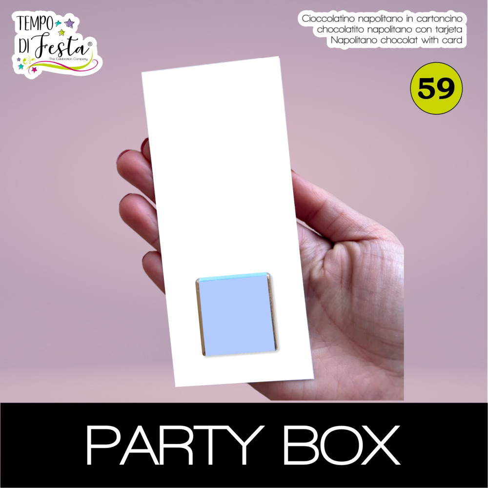 Cioccolatini napolitano personalizzati con cartoncino Party Box
