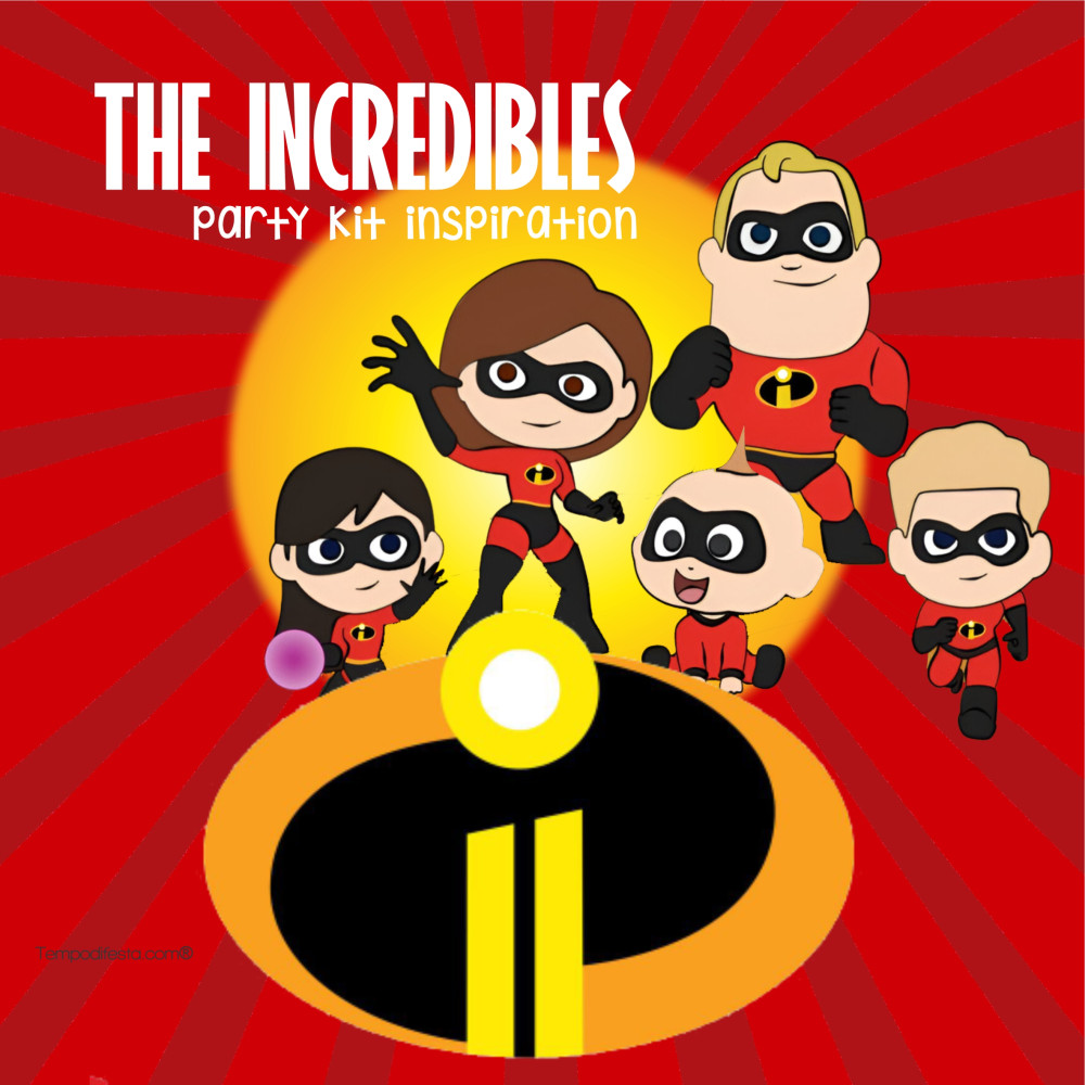 The Incredibles Digital Party Kit