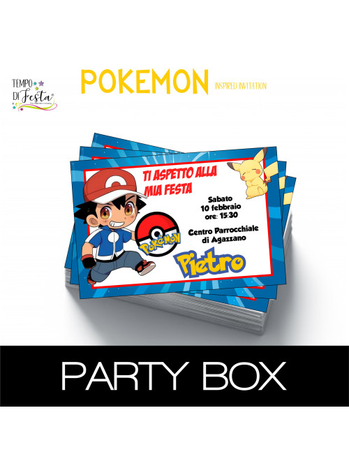 Pokemon Paper Invitations