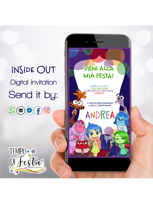 Intensamente  invitación digital para WhatsApp