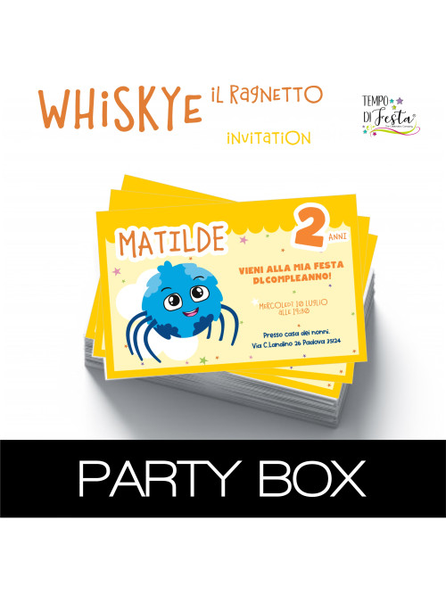 Whiskey Spider paper invitations