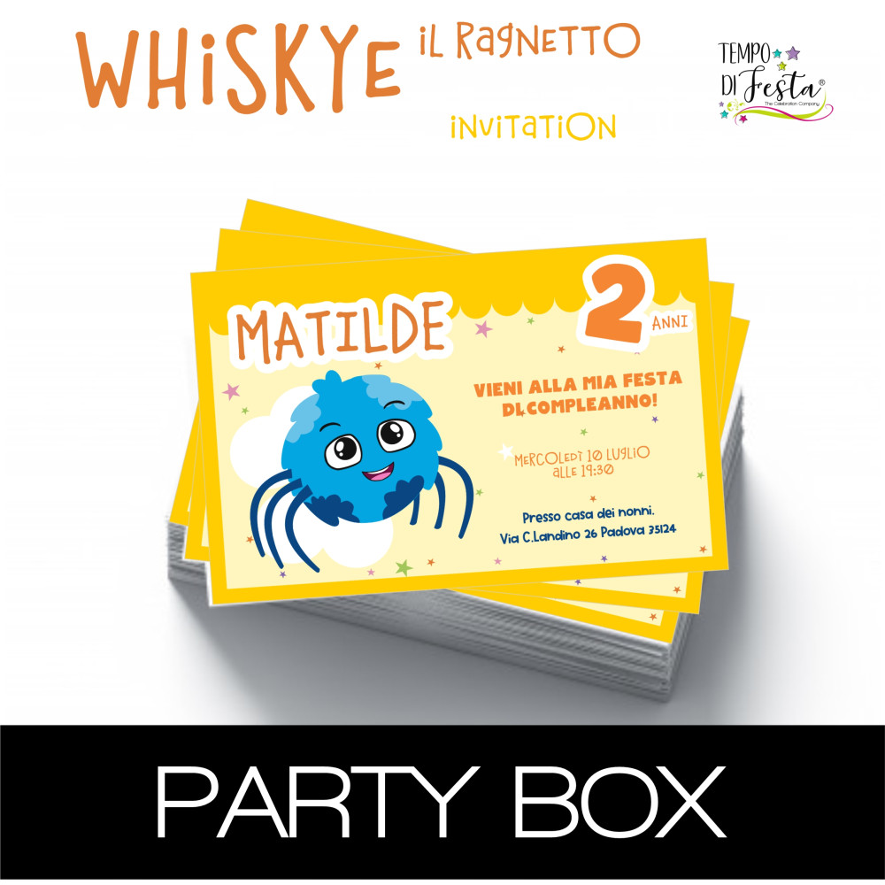 Whiskey Ragnetto inviti di carta