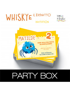 Whisky Araña invitaciones de papel