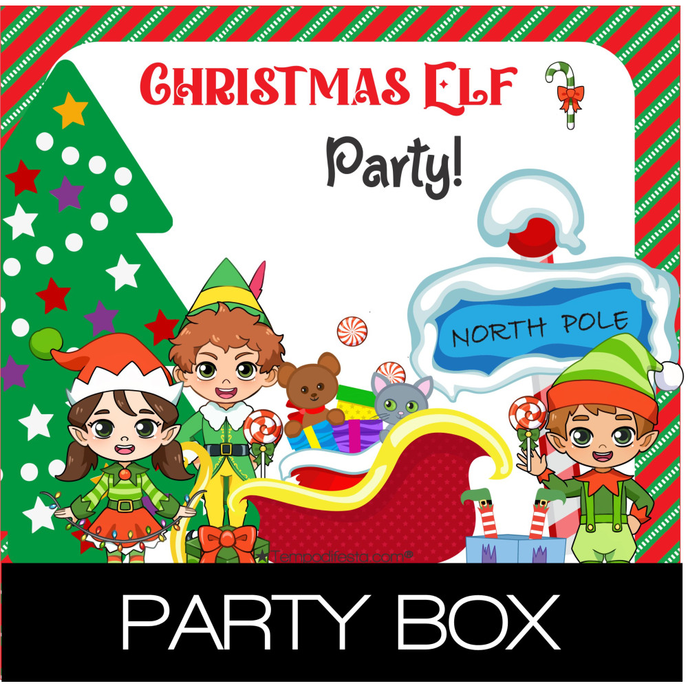 Christmas Elf personalized party box