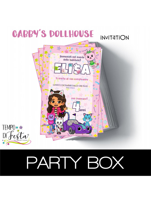 Gabby’s Dollhouse - Paper Invitation