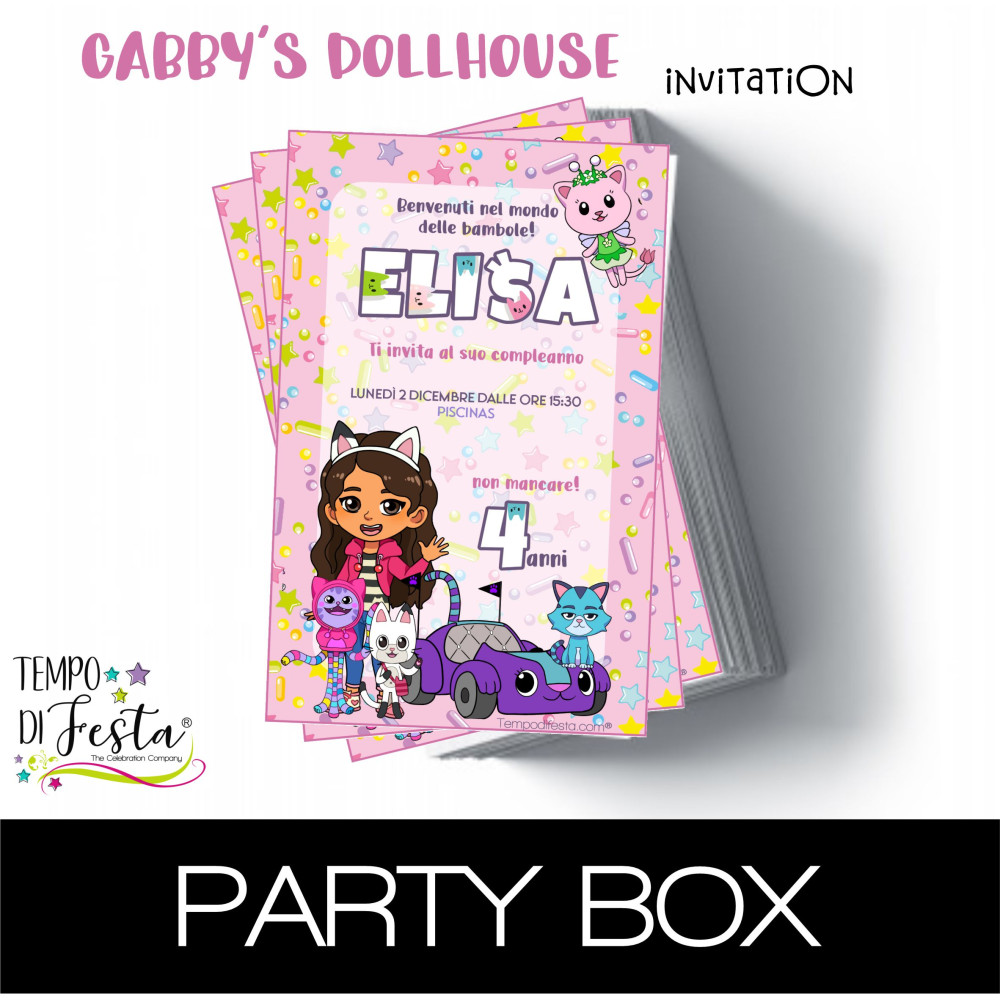 Gabby’s Dollhouse - Paper Invitation