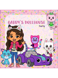 La Casa de Muñecas de Gabby - Party Kit Digital Personalizado