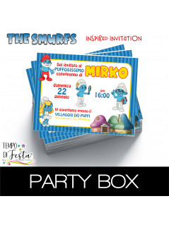 The Smurfs - Personalized Paper Invitations