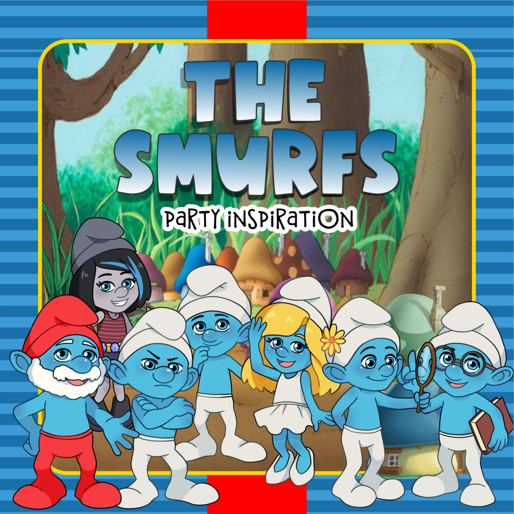 The Smurfs - Personalized Digital Party Kit