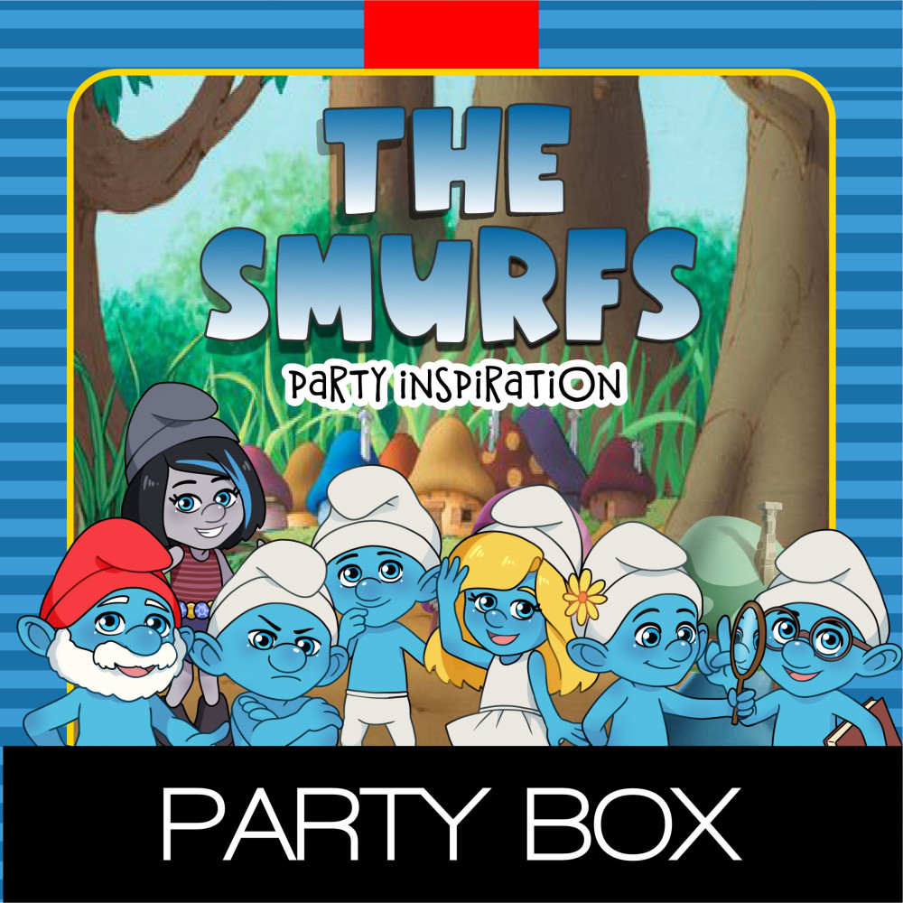 Smurfs personalized party box