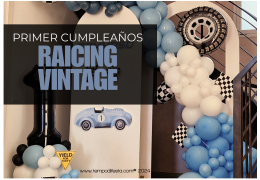 El primer cumpleaños de Tommaso: un tema de coches de carreras antiguos 08/01/2025