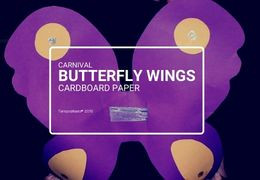 How to create cardboard paper Butterfly Wings 2015/02/2016