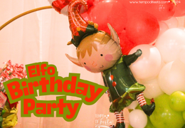 A Festive Elf-Themed Birthday for Twins Massimo and Valentina